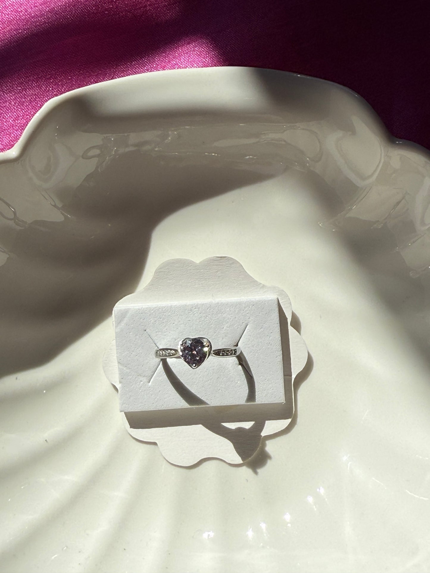 Sterling Silver Rose-Cut Solitaire Ring