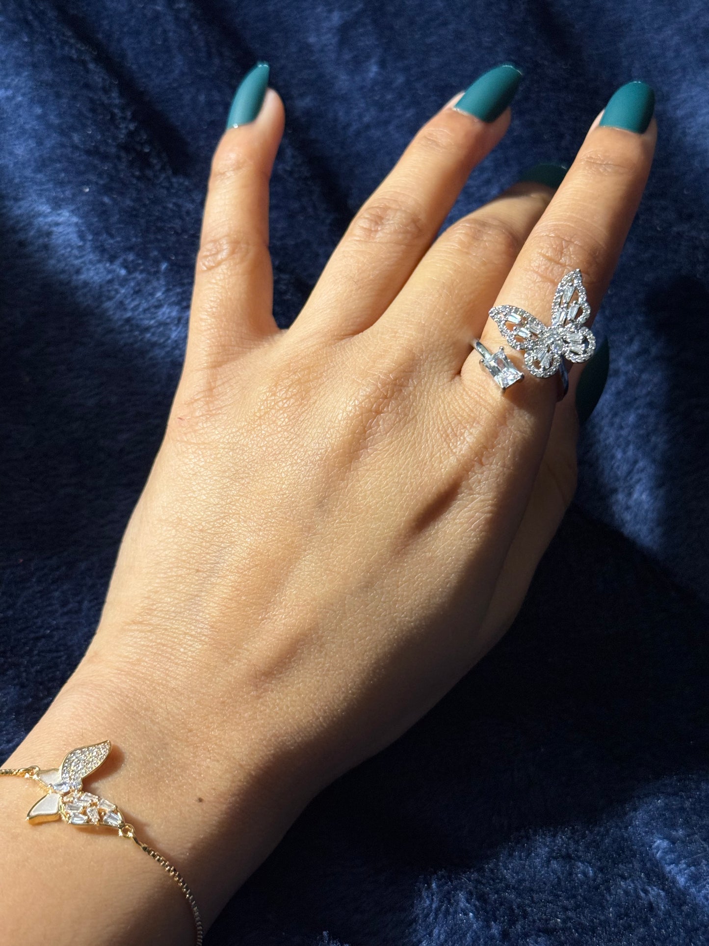 Butterfly Elegance Jewelry ring & bracelet