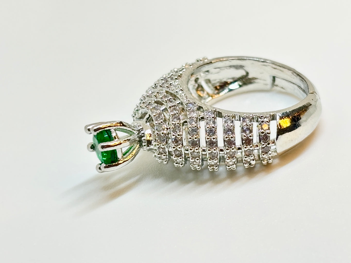Emerald-Eyed Statement Ring