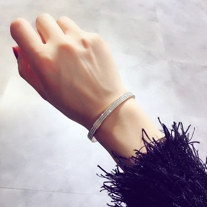 Elegance Silver Sparkle Bangle