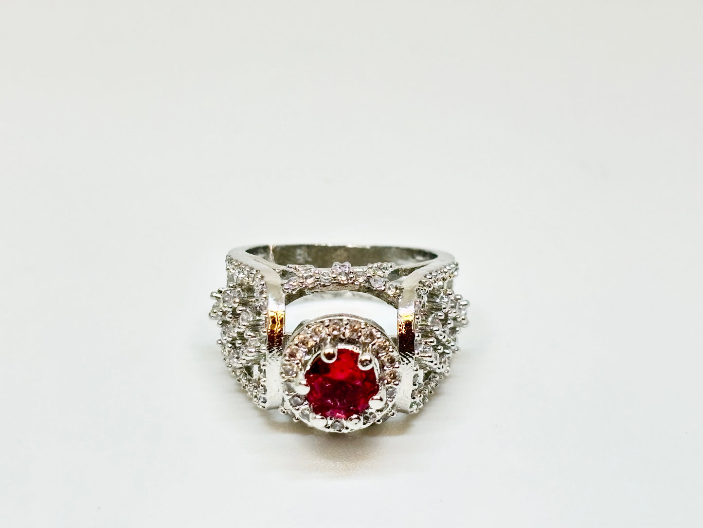 Majestic Ruby Crown Statement Ring
