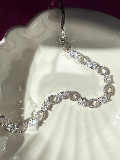 Elegant American diamond necklace✨