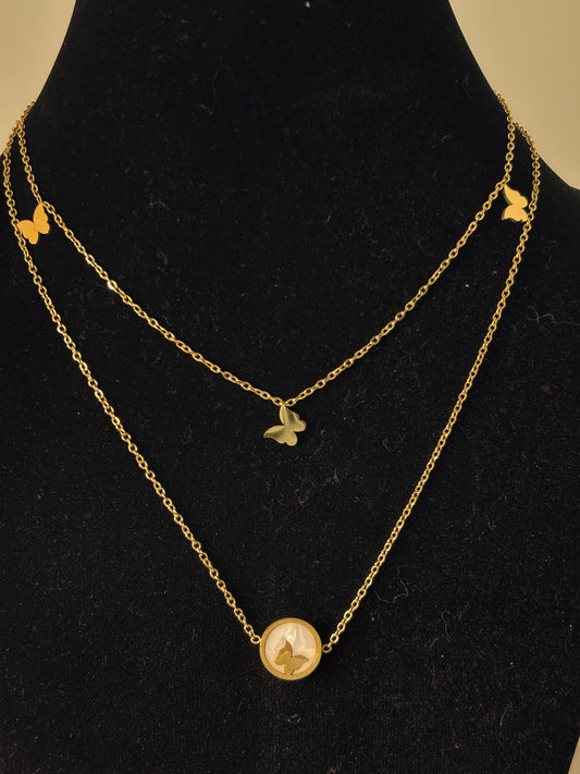 Butterfly Bliss Layered Necklace.