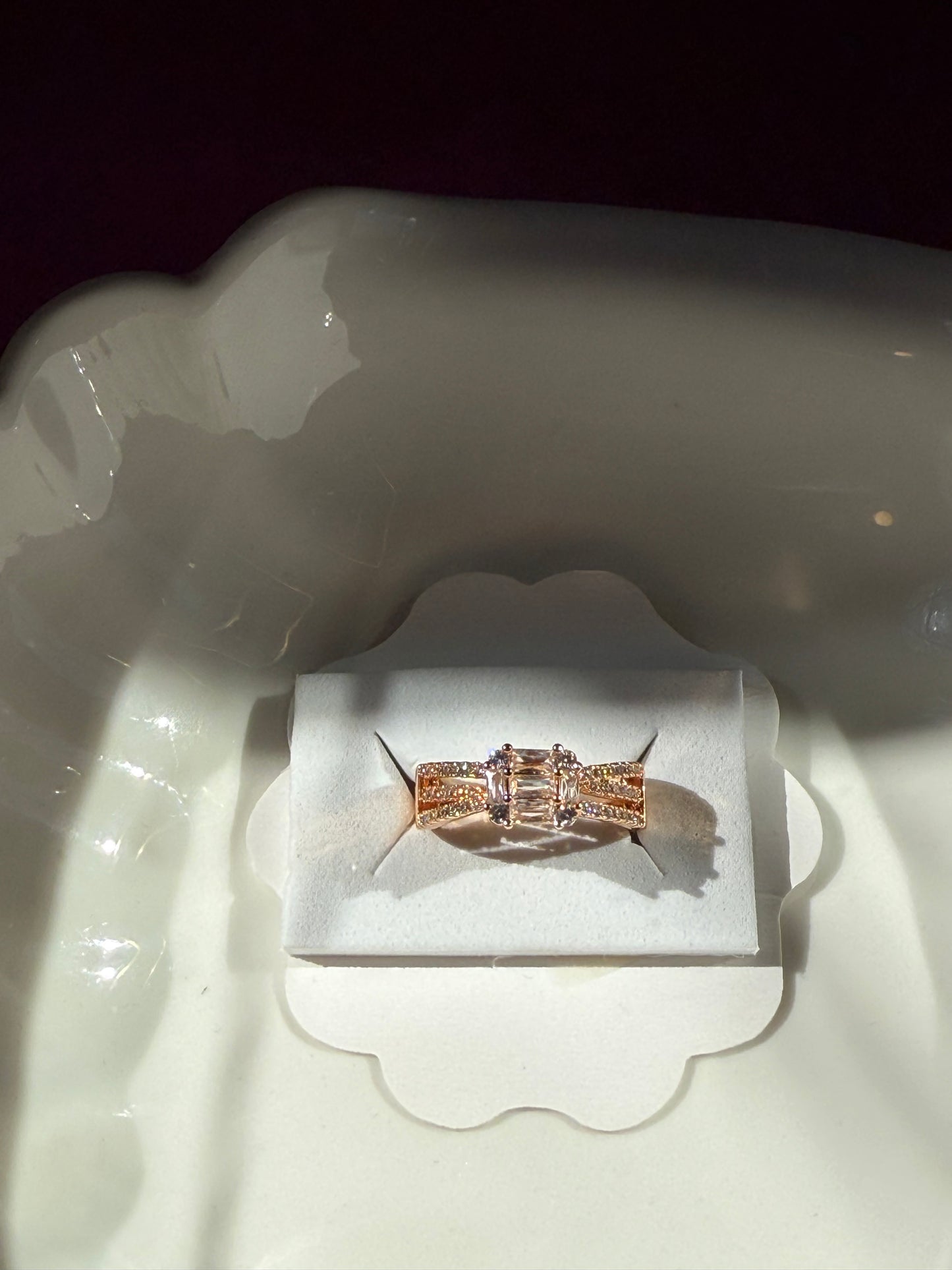 Adjustable Regal Baguette adjustable Ring.