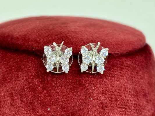 Crystal Butterfly Studs.