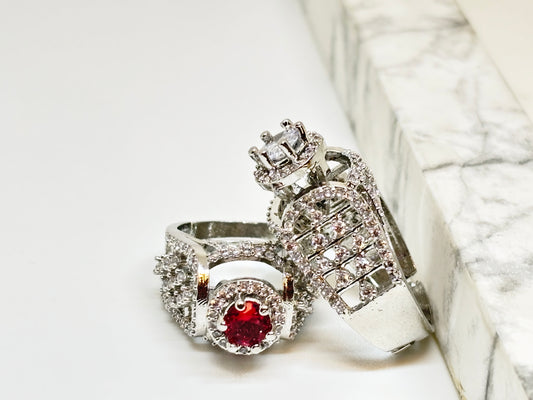 Majestic Ruby Crown Statement Ring