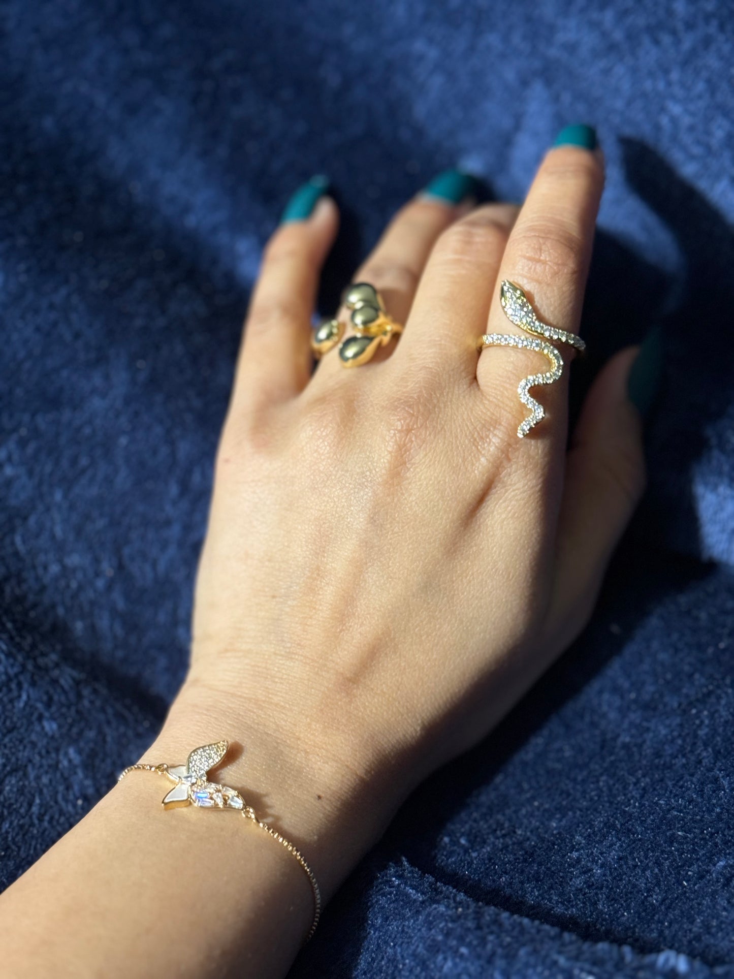 Liquid Gold Drip Ring