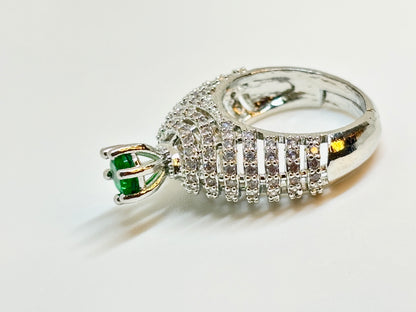 Emerald-Eyed Statement Ring