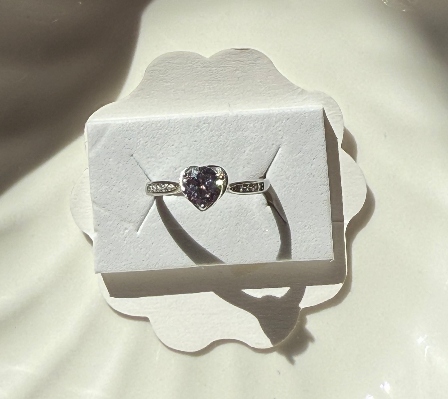 Sterling Silver Rose-Cut Solitaire Ring