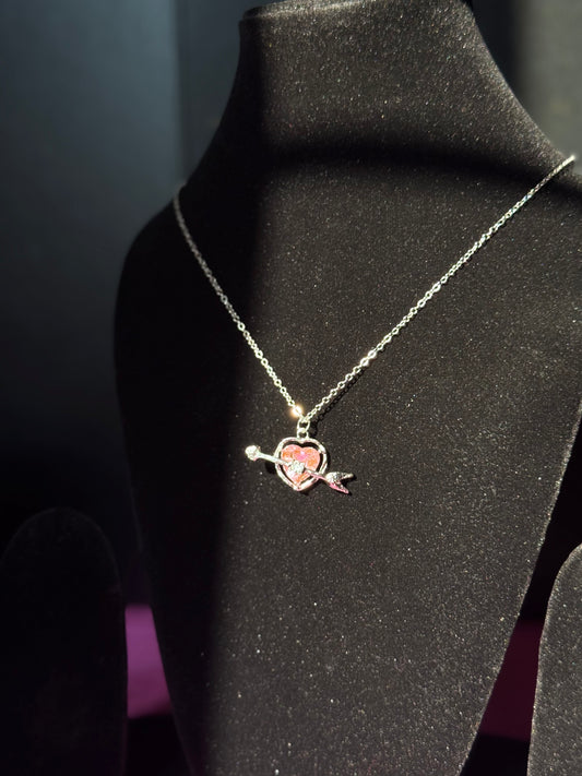 Heart & Arrow Pendant Necklace