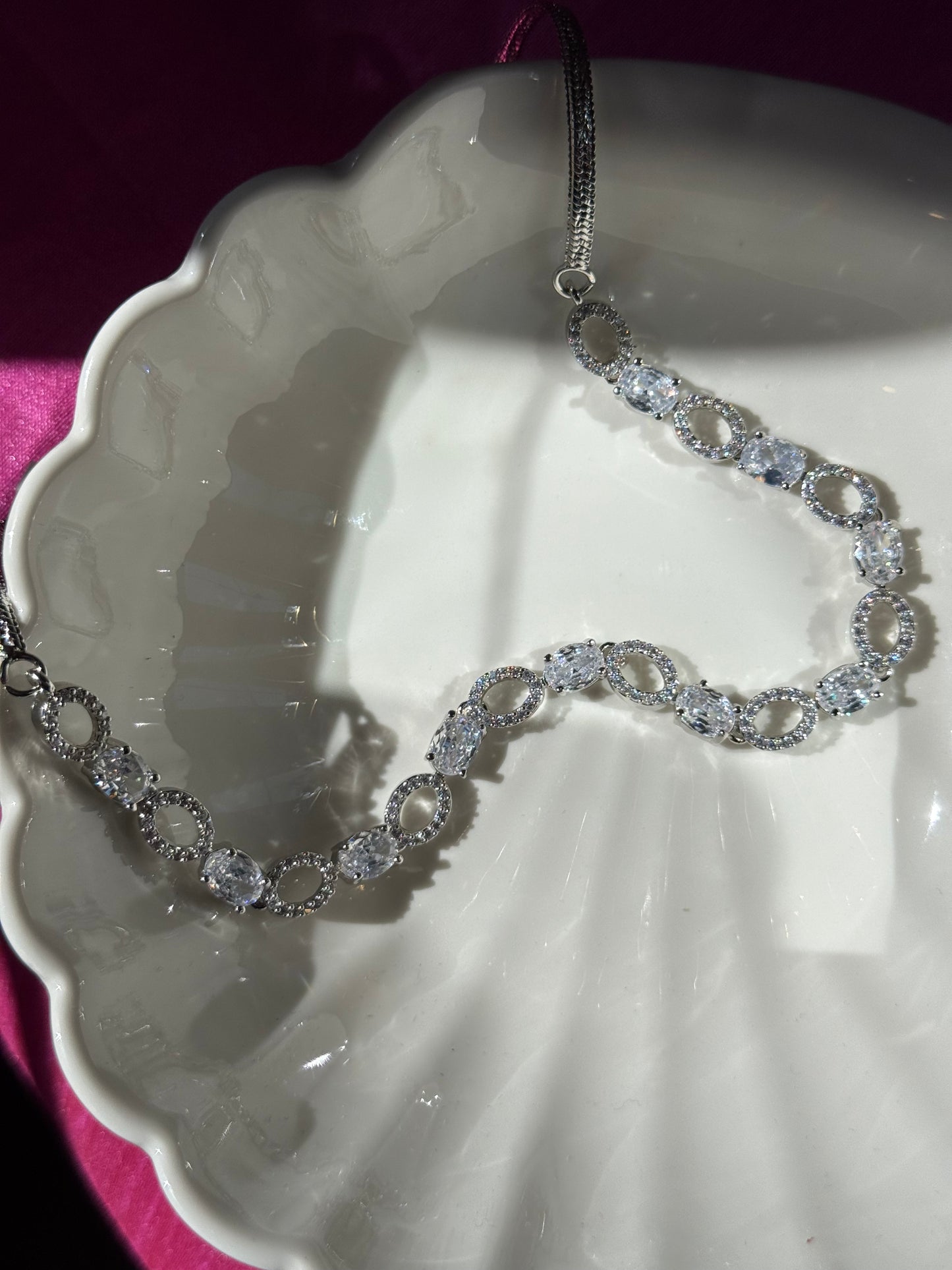 Elegant American diamond necklace✨