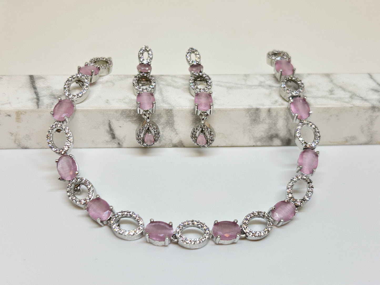 Elegant American diamond necklace✨