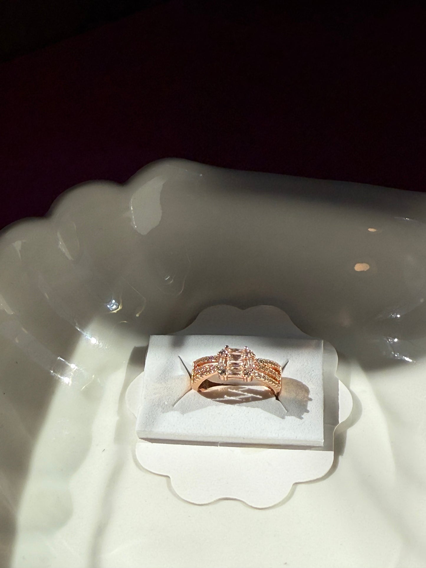 Adjustable Regal Baguette adjustable Ring.