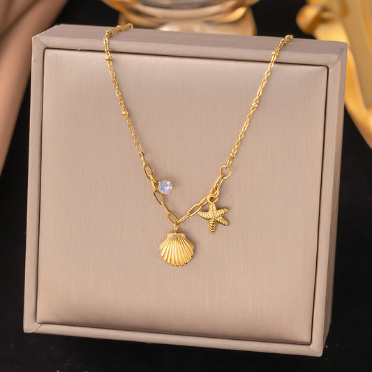 Shell starfish Necklace