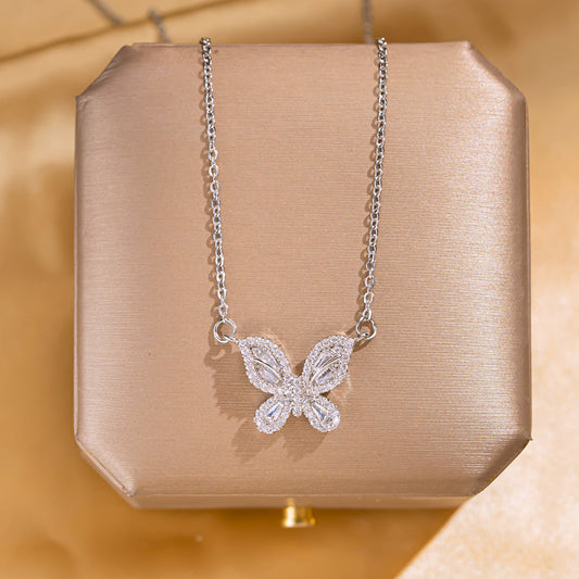Silver plated Butterfly Necklace