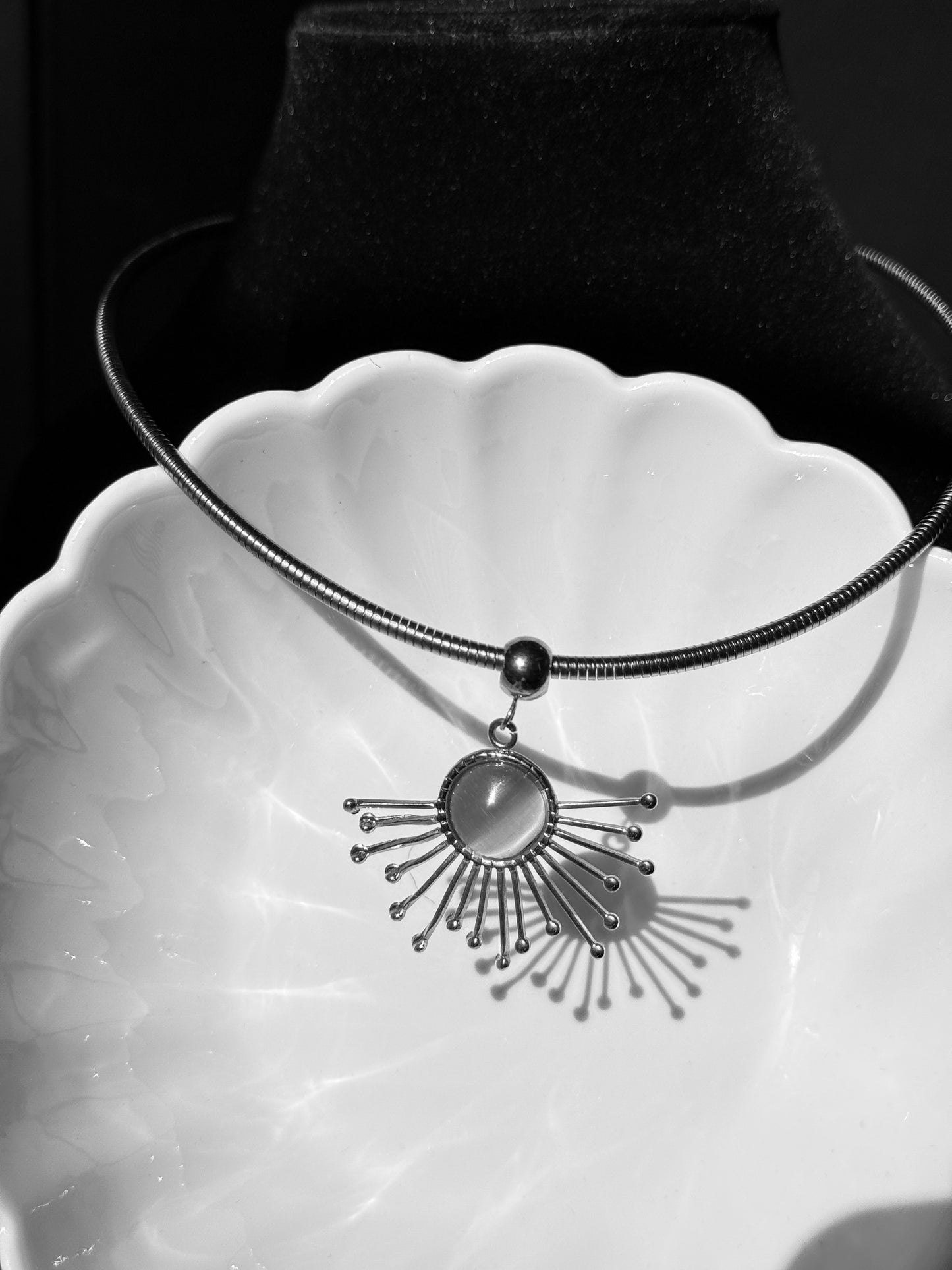 Golden Sun Halo Necklace