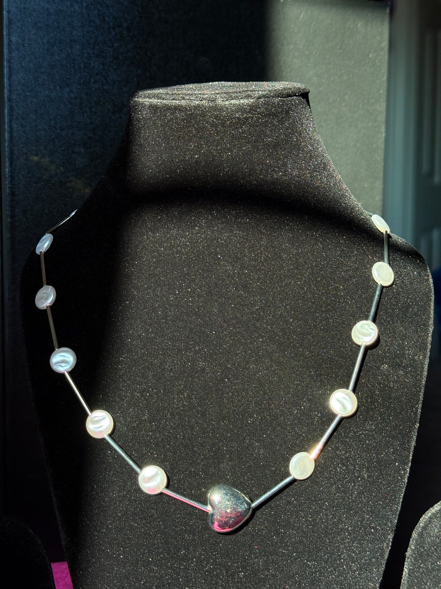 Heart Pearl Necklace