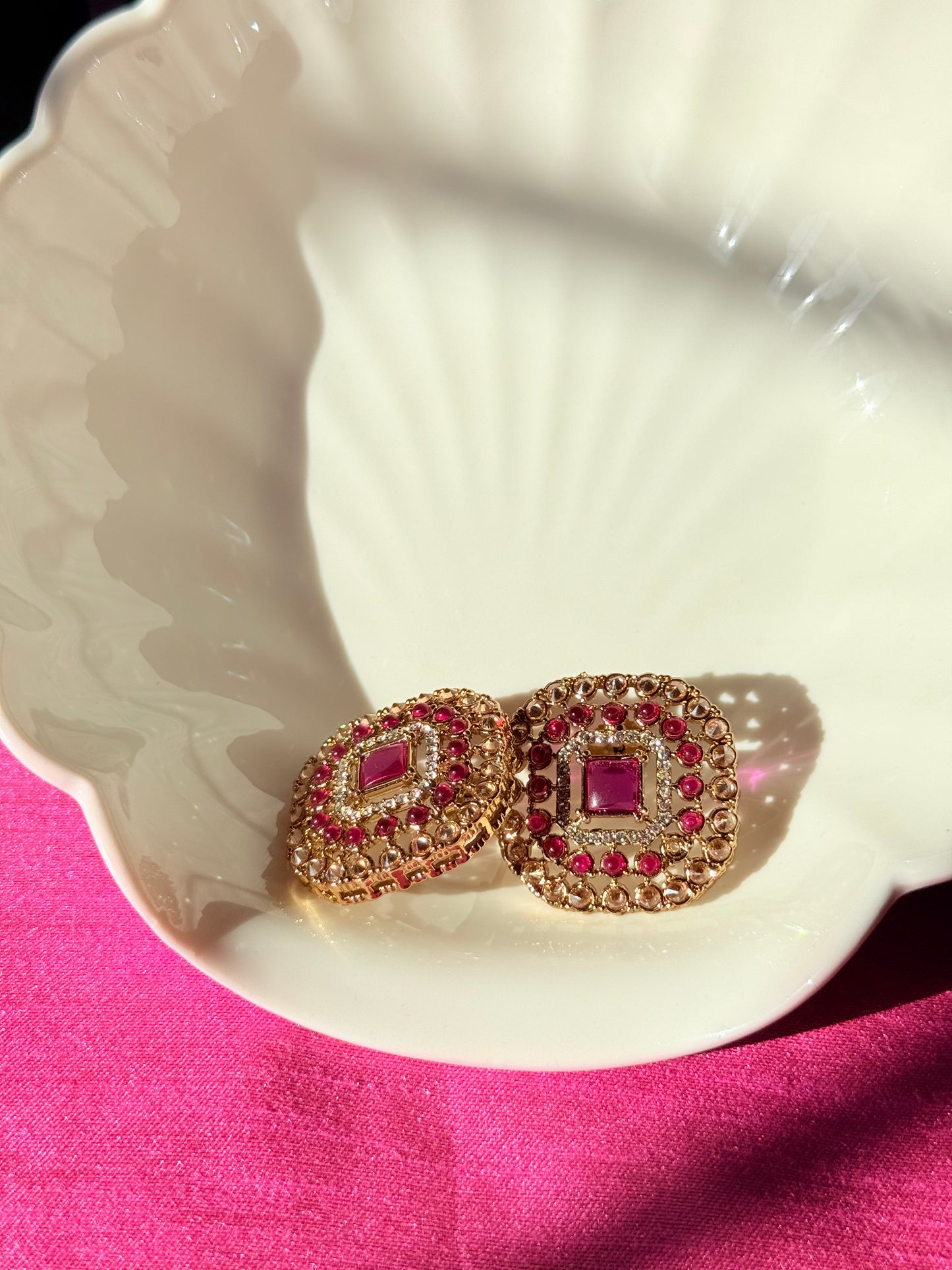 Golden Radiance Stud Earrings