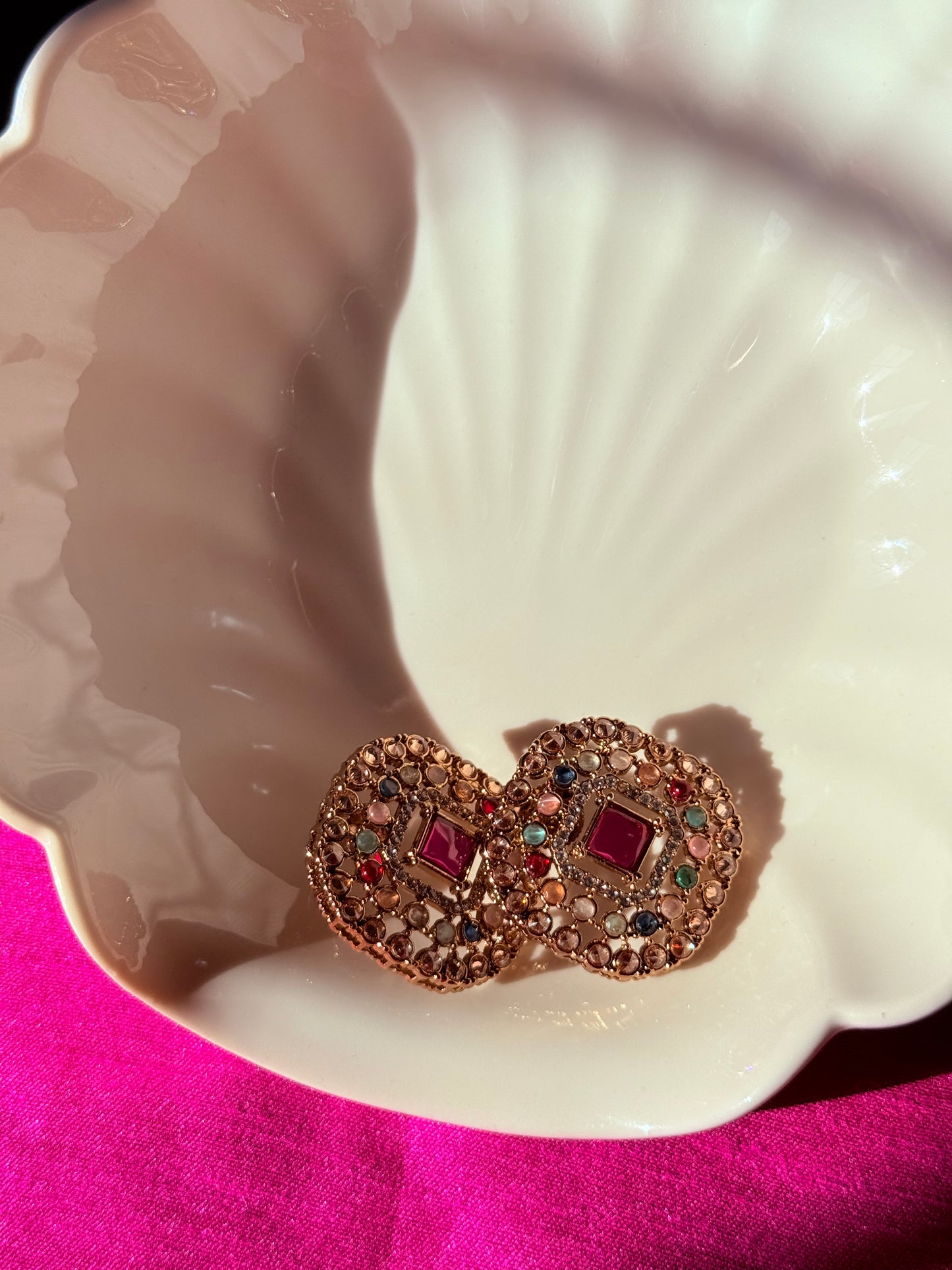 Golden Radiance Stud Earrings