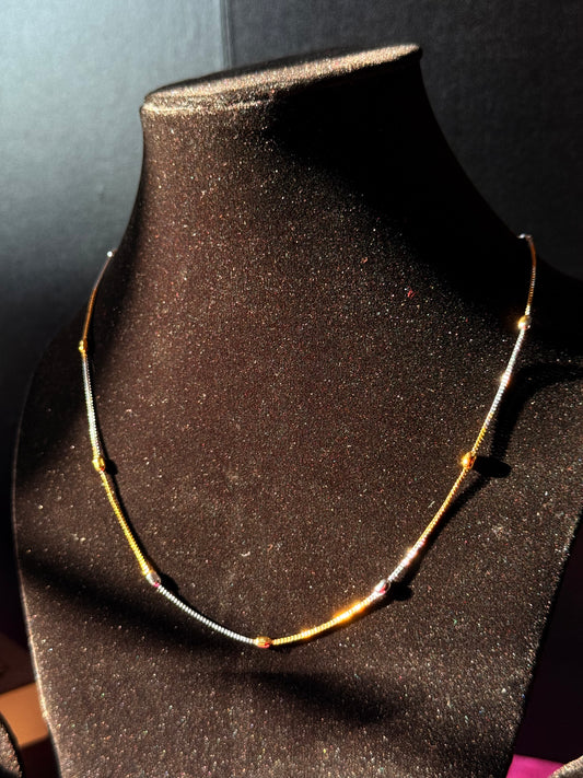 Dual-Tone Elegance Necklace