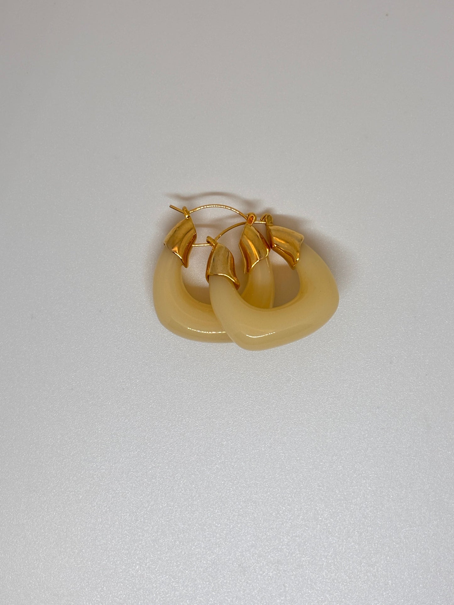 Golden Glow Hoops