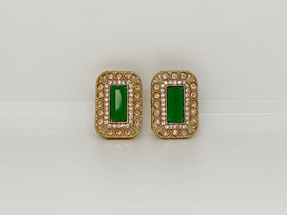 Dual Elegance Rectangular Earrings