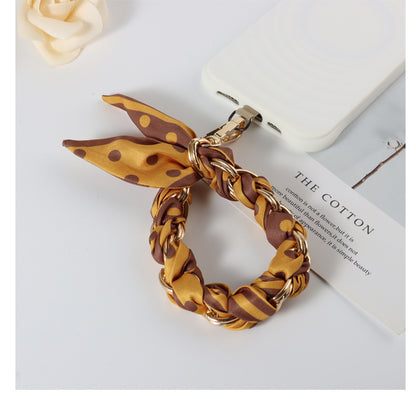 Polyester Metal Mobile Phone Lanyard