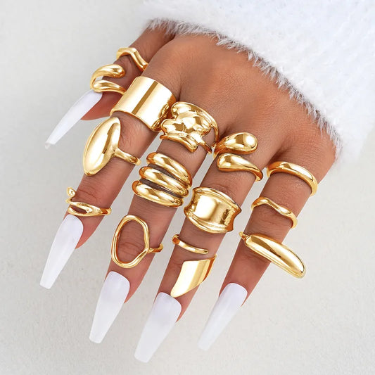 Gold/Silver Plated Stackable Rings