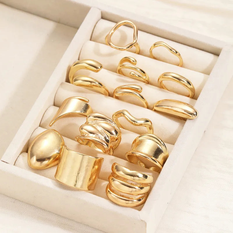 Gold/Silver Plated Stackable Rings