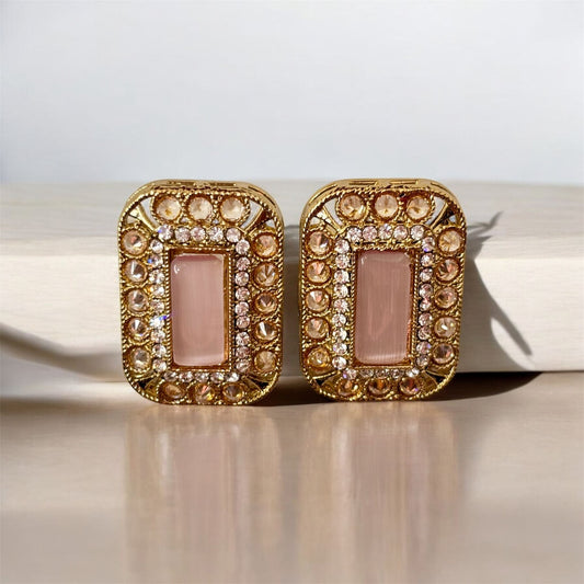 Dual Elegance Rectangular Earrings