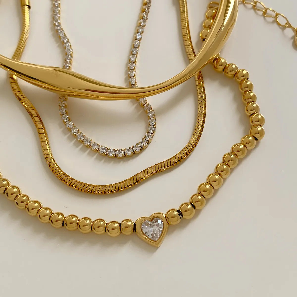 Elegant Beaded heart Bracelets
