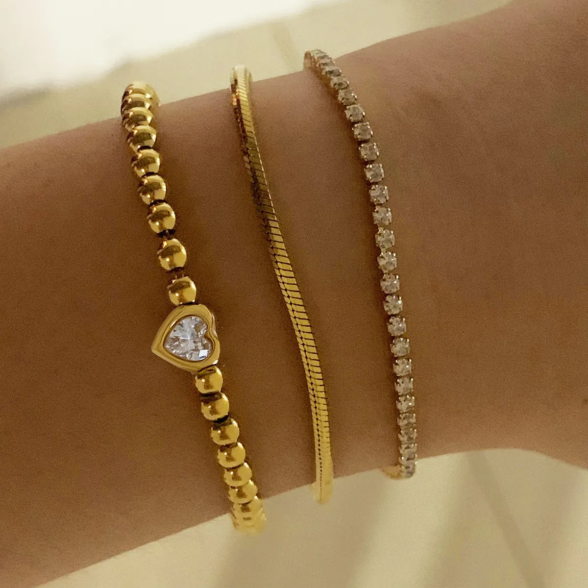 Elegant Beaded heart Bracelets
