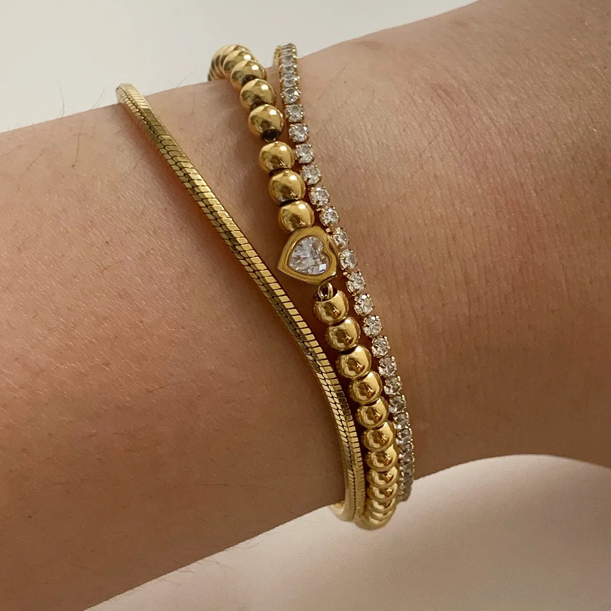 Elegant Beaded heart Bracelets
