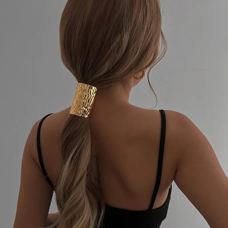 Women's Forged Metal Hair Band (Gold/Silver)