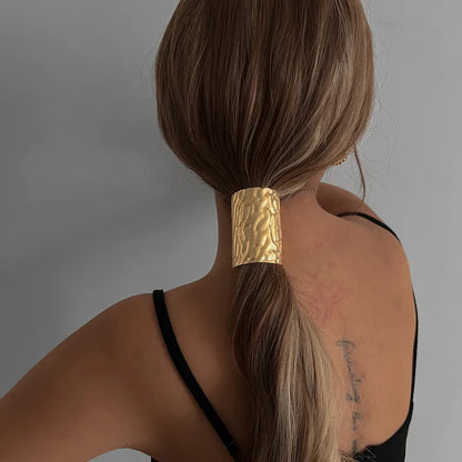 Women's Forged Metal Hair Band (Gold/Silver)