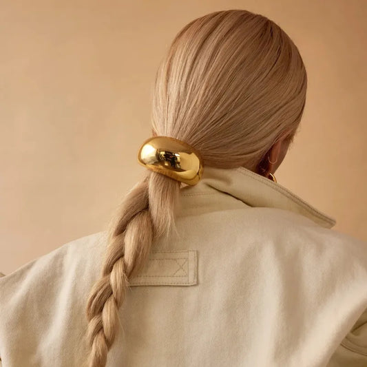 Gold/Silver Bold trendy Hair Tie