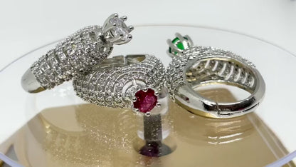 Emerald-Eyed Statement Ring